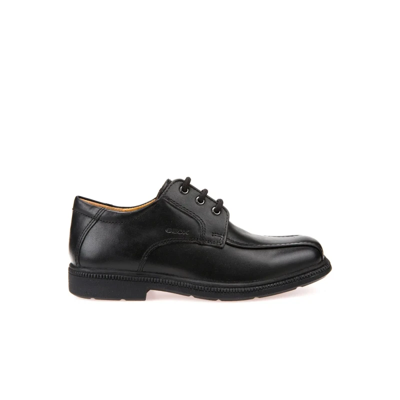 Image of Geox Mens 'J Federico H' School Shoes in Black Size: 3 Black Male 3