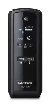 Image of CyberPower CP1500EPFCLCD - Line-Interactive - 1.5 kVA - 900 W - Pure sine - 170 V - 270 V