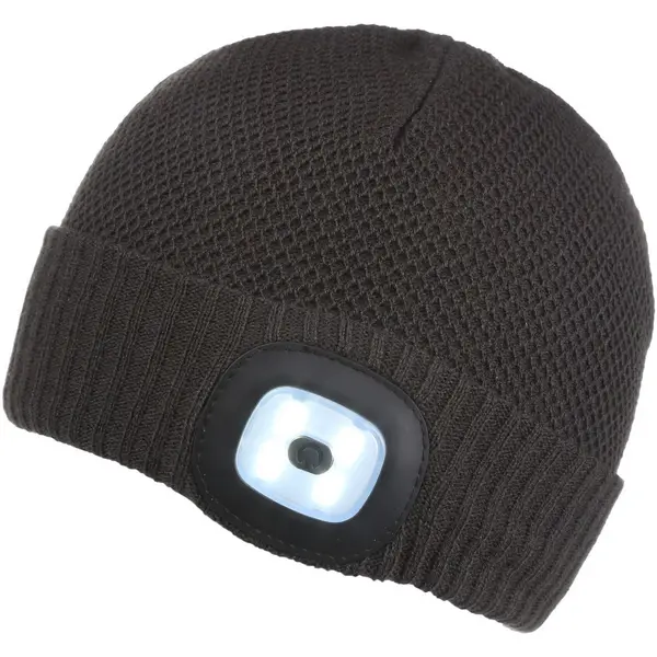 Image of Regatta Boys Torch II Brite Light Rechargable Beanie Hat 11-13 Years