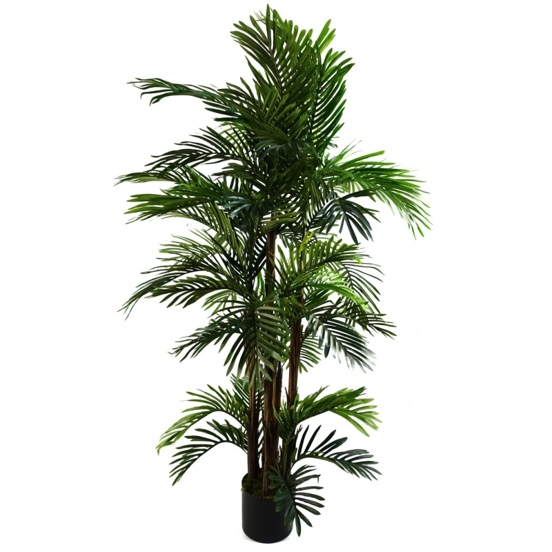Image of Leaf 150cm Areca Palm Artificial Tree in Green Green Unisex