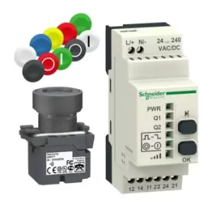 Image of XB4RFA02, Pack SPS ZB4 22MM Advance Reciever AC/DC