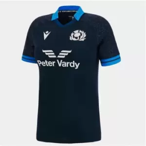 Image of Macron Scotland Home Rugby Shirt 2022 2023 Womens - Blue