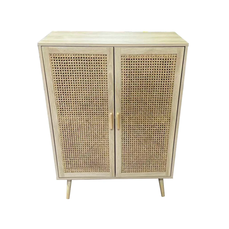 Image of Homelife Rattan Sideboard - Brown Brown One Size