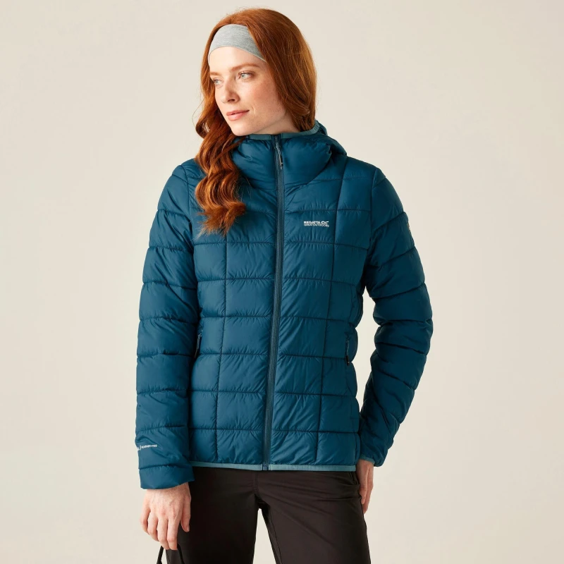 Image of Regatta Womens Asper Water-Repellent Quilted Jacket Blue female 8