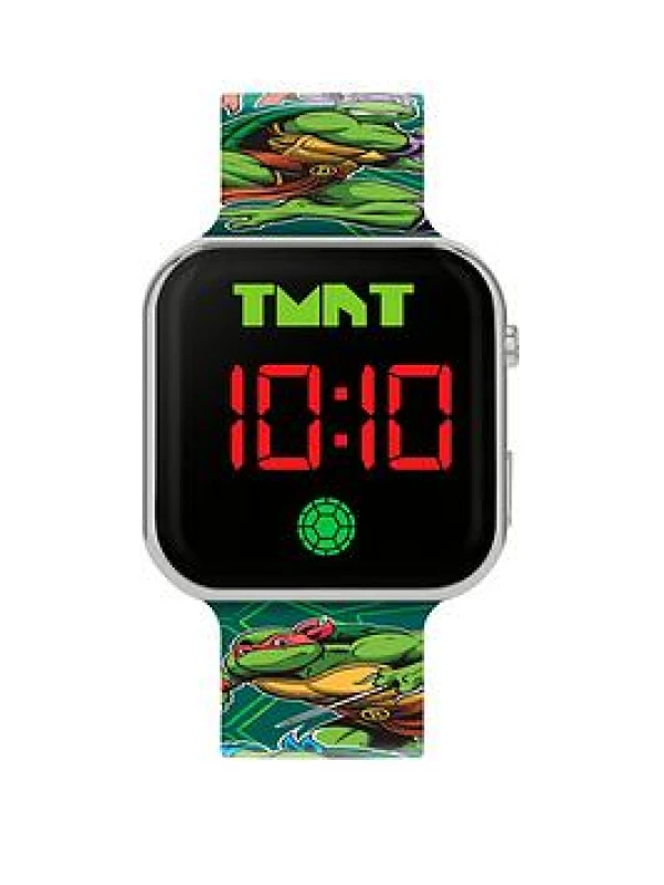 Image of Disney Teenage Mutant Ninja Turtles LED Strap Watch, Green, Women Green W0D8N Female