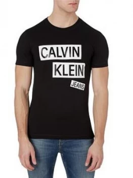 Image of Calvin Klein Jeans Blocks Logo T-Shirt