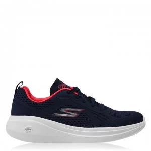 Image of Skechers GoRun Fast Glide Ladies Trainers - Navy/Pink