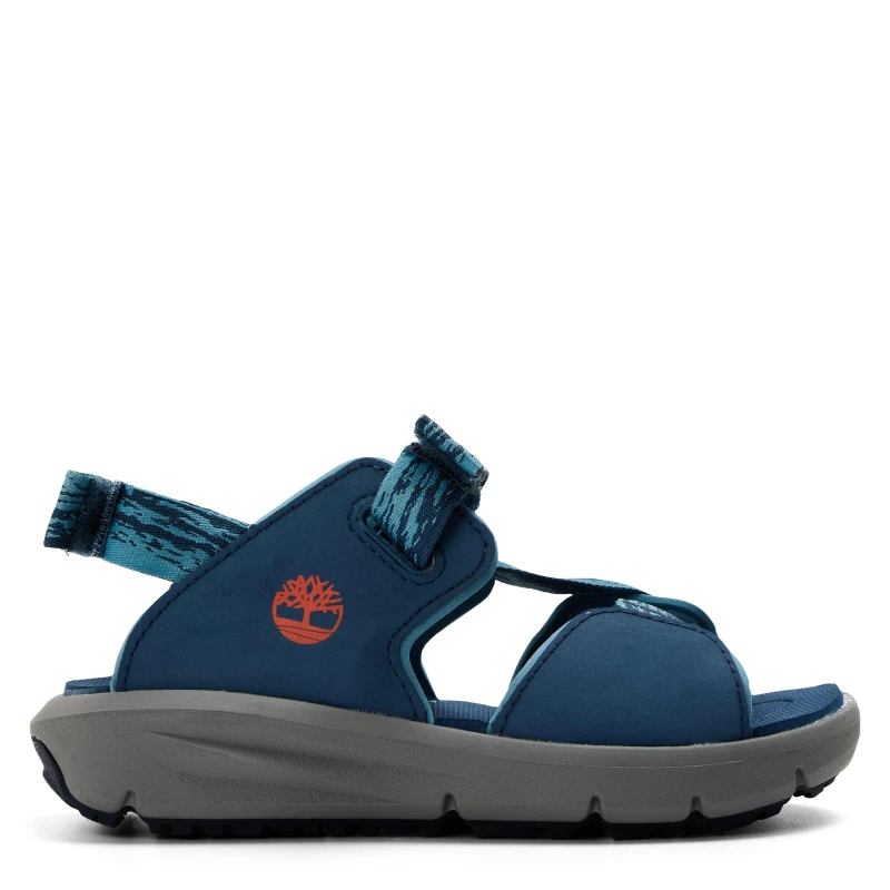 Image of Timberland Unisex Kids Backstrap Dune Flat Sandals MedBlue Webbing unisex C4.5(21.5)