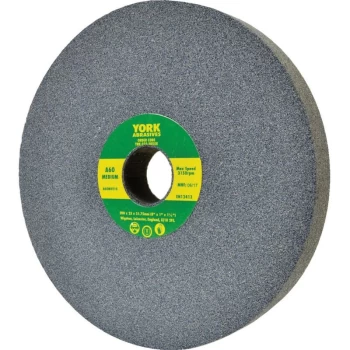 Image of 200X20X31.75MM A36MV Medium Aluminium Oxide Bench Grinding Wheel - York