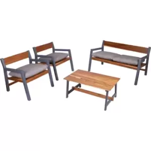 Image of Tramontina 4pcs Lounge Set - Grey