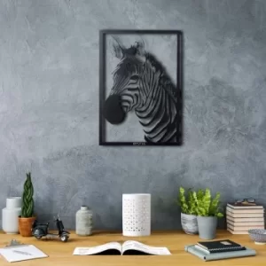 Image of Zebra Black Decorative Metal Wall Accessory