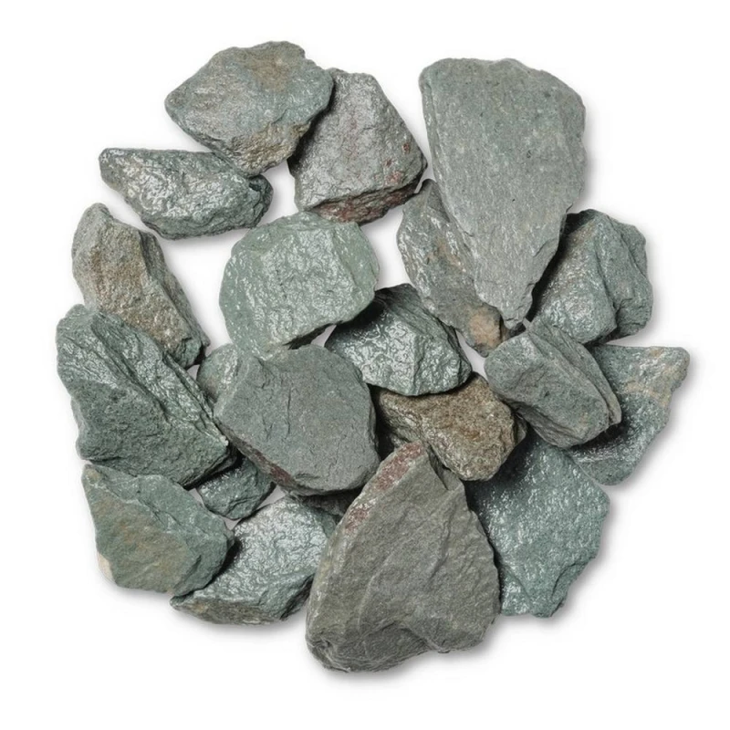 Image of Buttercup Farm 40mm Green Slate Chippings - Premium Aggregate Bulk Bag - 850 kilos Green Unisex