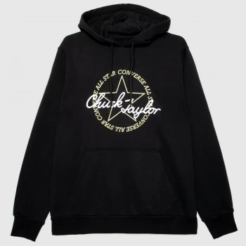 Image of Converse Remixed Patch Hoodie In Black & White