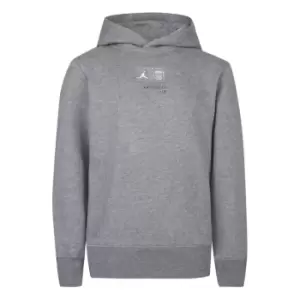 Image of Air Jordan Paris Saint Germain Hoodie Juniors - Grey