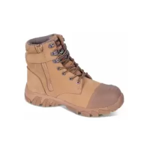 Image of Waterproof Side Zip Boot Tan 10.5