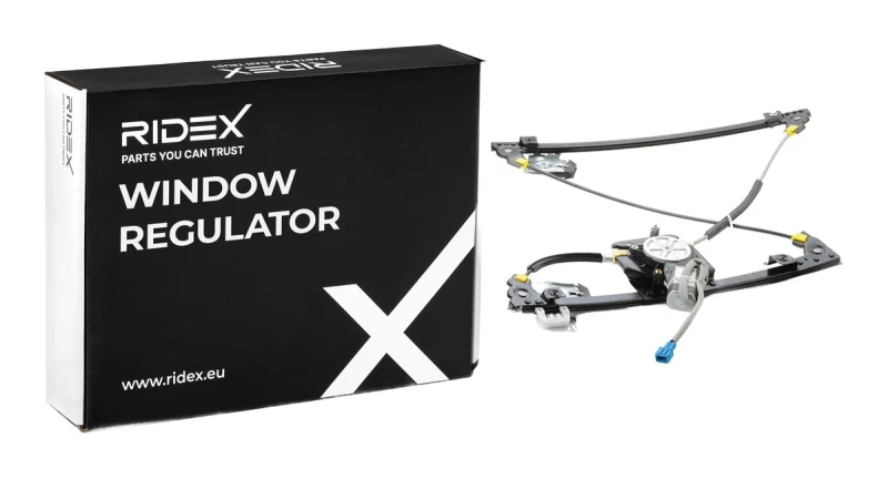 Image of RIDEX 1561W0085 Window regulator Left Front, Operating Mode: Electric, with electric motor Window Winder (1561)