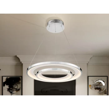 Image of Schuller Laris - Integrated LED Ceiling Pendant Round Chrome
