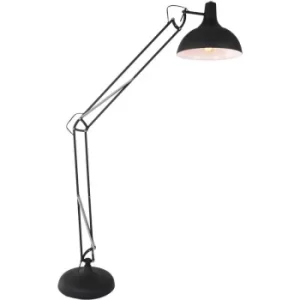 Image of Sienna Office Magna Task Floor Lamp Black Matt, Steel