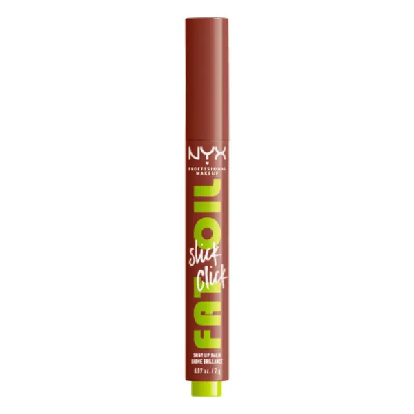 Image of NYX Professional Makeup Fat Oil Slick Click Pigmented Lip Balm 05 Link In My Bio
