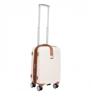 Image of IT Luggage Shoreside Hard Cream/Tan Suitcase