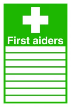 Image of Signslab 300x200 First Aiders S/a