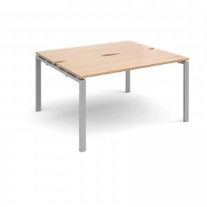 Image of Adapt II Starter Units Back to Back 1400mm x 1200mm - Silver Frame be