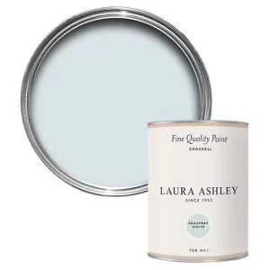 Image of Laura Ashley Seaspray White Eggshell Emulsion Paint, 750Ml