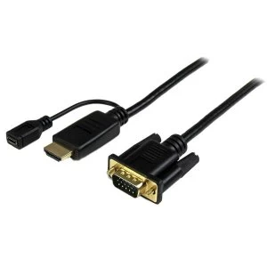 Image of StarTech 6ft HDMI to VGA Converter