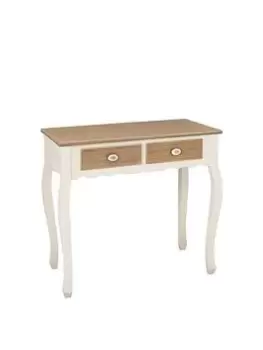 Image of Lpd Furniture Juliette 2 Drawer Console Table - White/Oak