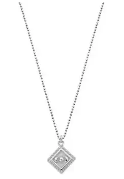Image of ChloBo GCDC23351 Sterling Silver Diamond Cut Chain With Moon Jewellery