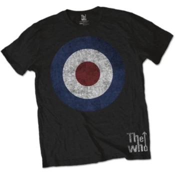 Image of The Who - Target Distressed Unisex X-Large T-Shirt - Black