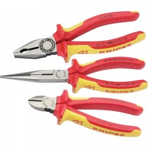 Image of Knipex 3 Piece VDE Plier Assembly Pack