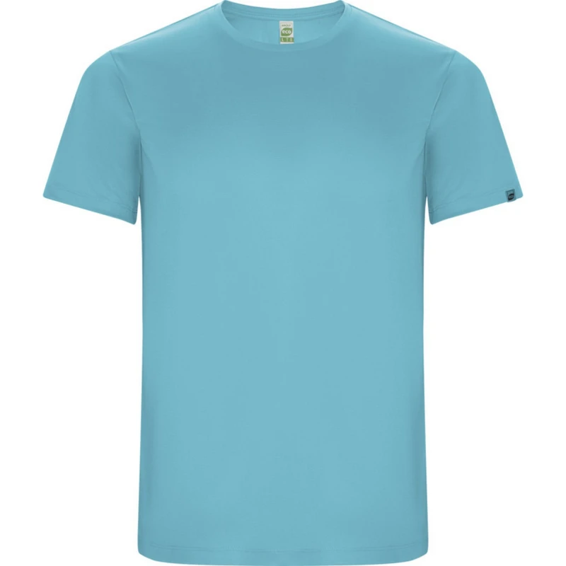 Image of ROLY Imola Short-Sleeved Sports T-Shirt in Turquoise Size: 4 Years Turquoise Unisex 4 Years