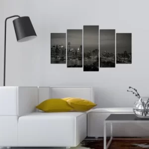 Image of 5MX-121 Multicolor Decorative MDF Painting (5 Pieces)