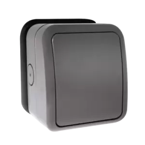 Image of Click Scolmore Aquip Weatherproof IP66 1 Gang Empty Enclosure - OA20401AG