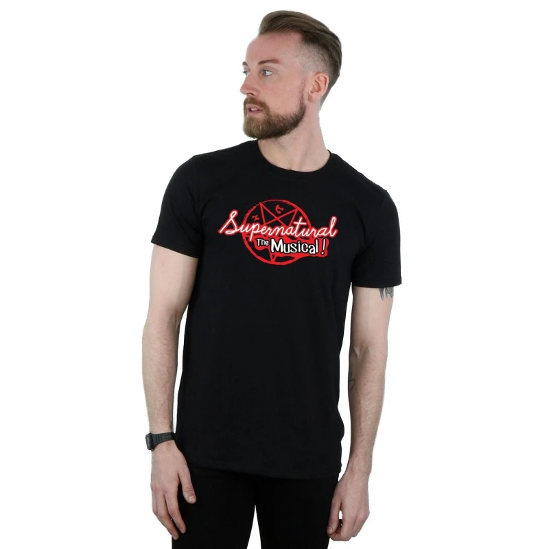 Image of Supernatural Supernatural Men The Musical T-Shirt in Black Size: Small Black S Male 5057245695244