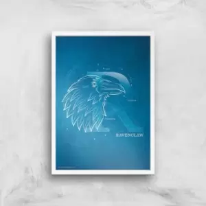 Image of Harry Potter Ravenclaw Giclee Art Print - A3 - White Frame