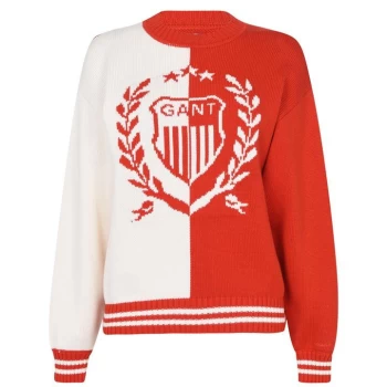 Image of Gant Crest Jumper - Red