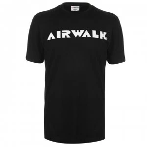 Image of Airwalk Logo T Shirt Mens - Black