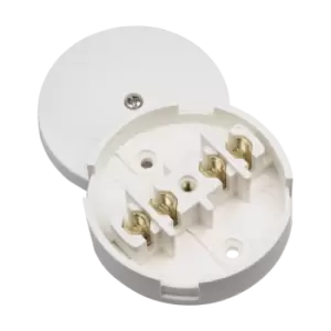 Image of Click Scolmore Essentials 20A Junction Box S-Entry 4 Terminal White - WA071