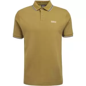 Image of Barbour International Rider Tipped Polo Shirt - Green