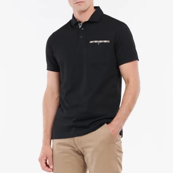 Image of Barbour Mens Corpatch Polo Shirt - Black - M