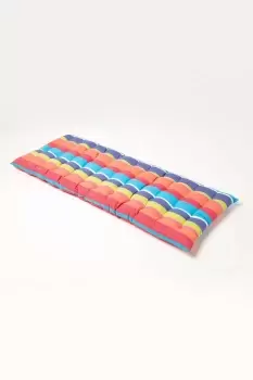 Image of Multi Stripe Bench Cushion 2 Seater