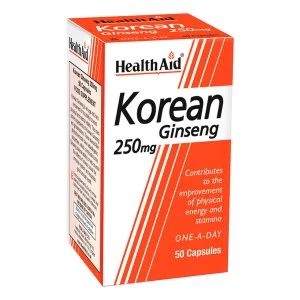 Image of HealthAid Korean Ginseng 250mg Capsules