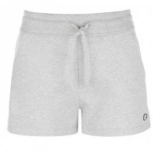 Image of Champion Fleece Logo Shorts - Grey Marl