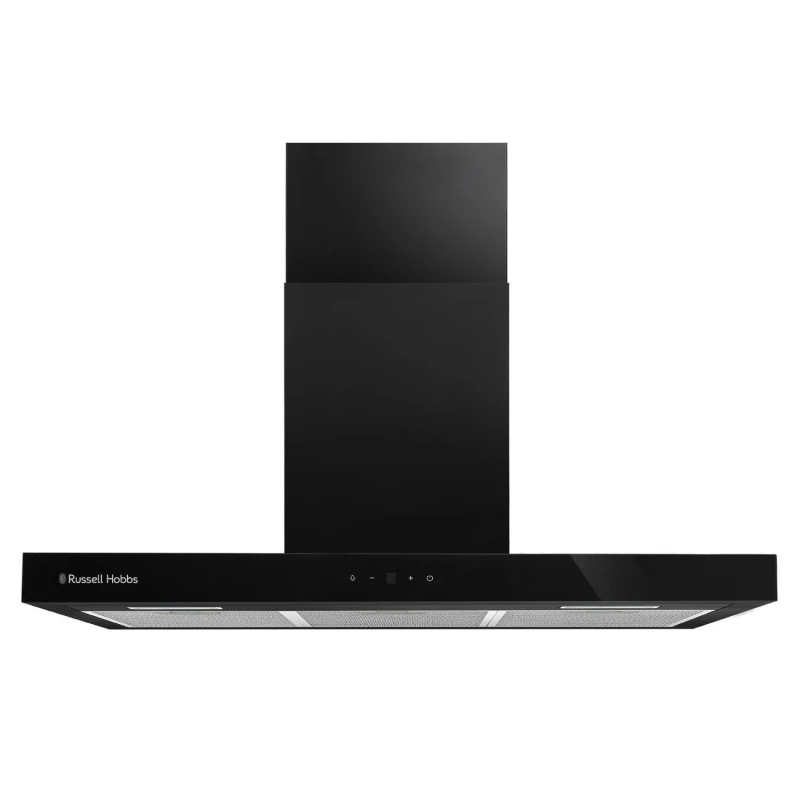 Image of Russell Hobbs 90cm T-Shaped Cooker Hood - Black RHGCH903B Black