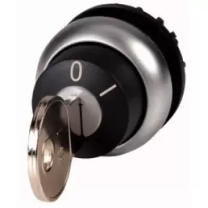 Image of Eaton M22-WRS-A1 Key switch Front ring (PVC) Key Black