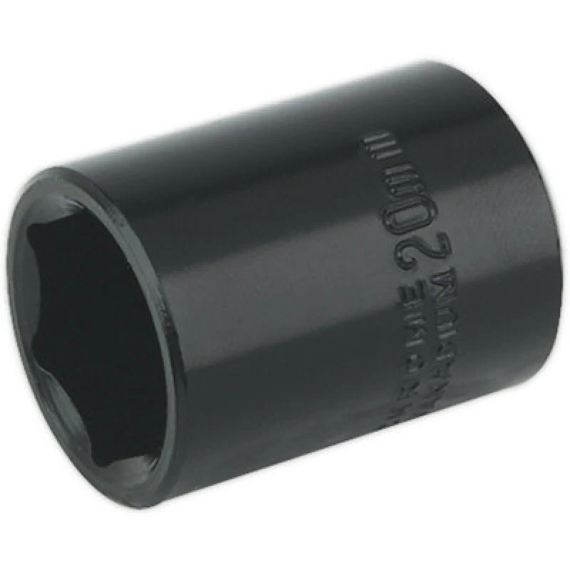 Image of Loops 20mm Forged Impact Socket - 1/2 Inch Sq Drive - Chrome-Vanadium Wrench Socket Multi