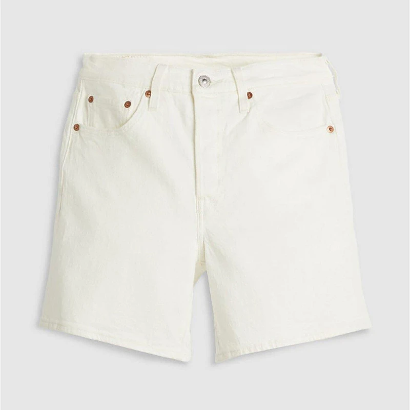 Image of Levis Womens Mid Thigh Denim Shorts Disco Nights female 25 L32