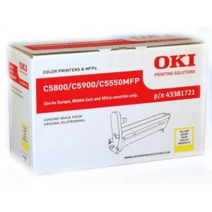 Image of OKI 43381721 Yellow Imaging Drum Unit